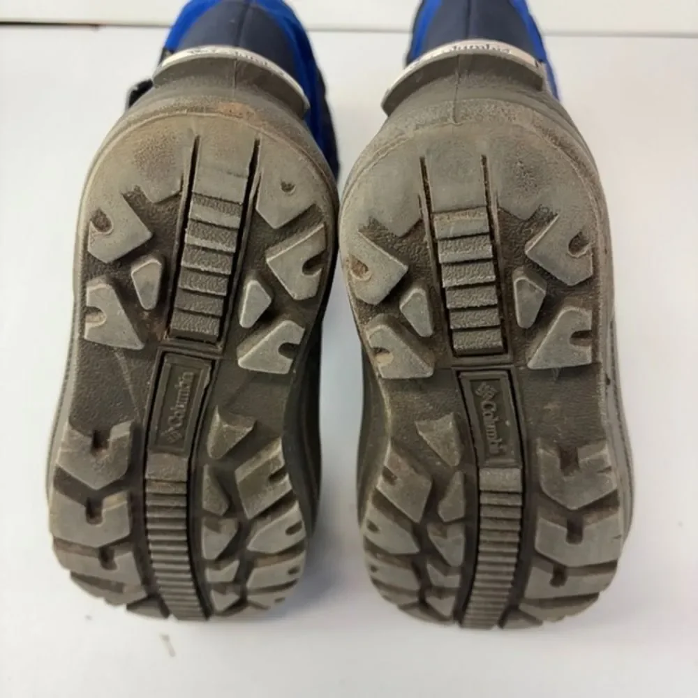 Columbia Winter Snow Boots Little Kid Size 13 Blue Gray Waterproof